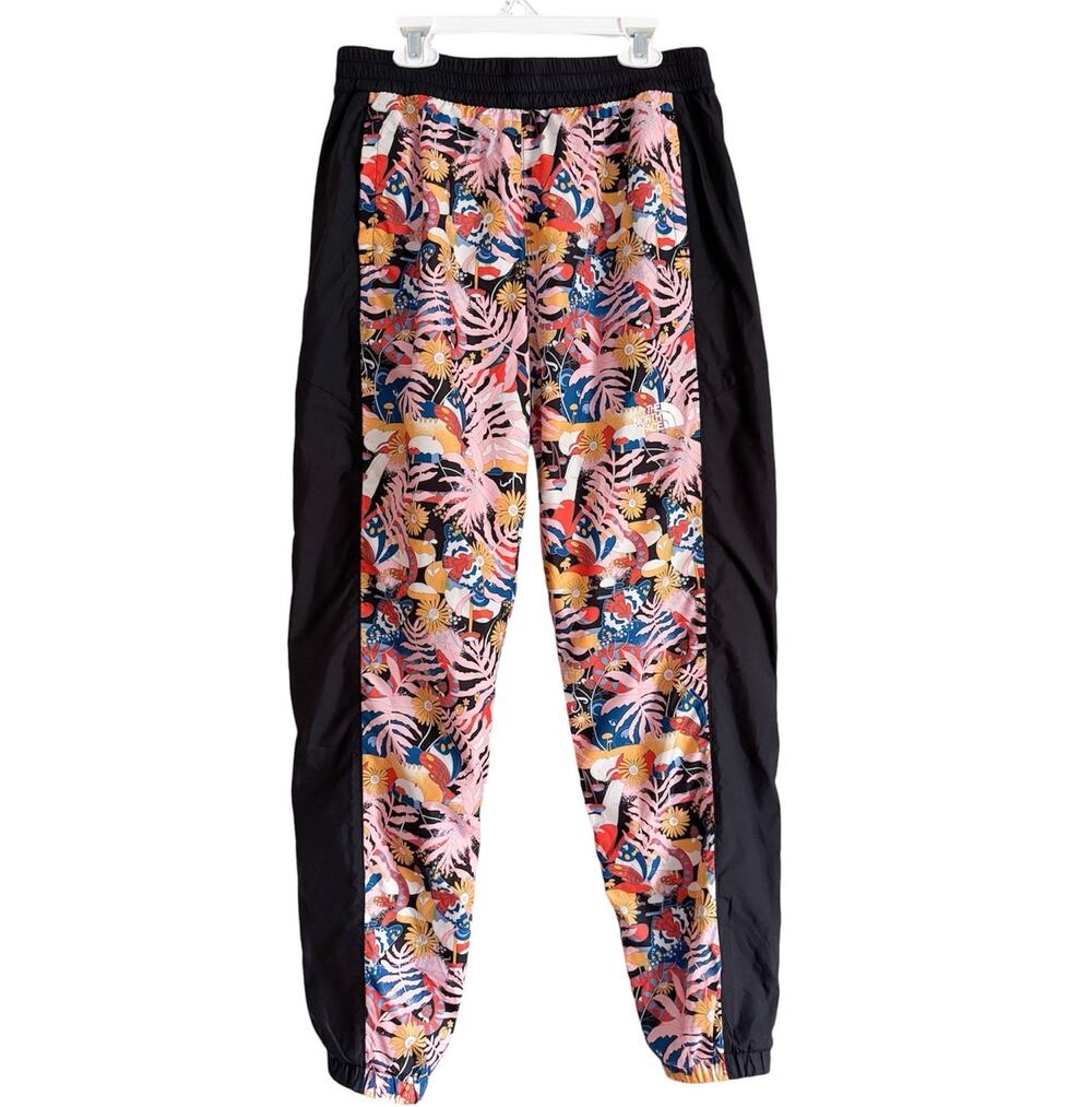North Face Hydrenaline Pants Floral Print Windbreakers Pull On Jogger Women Gorp